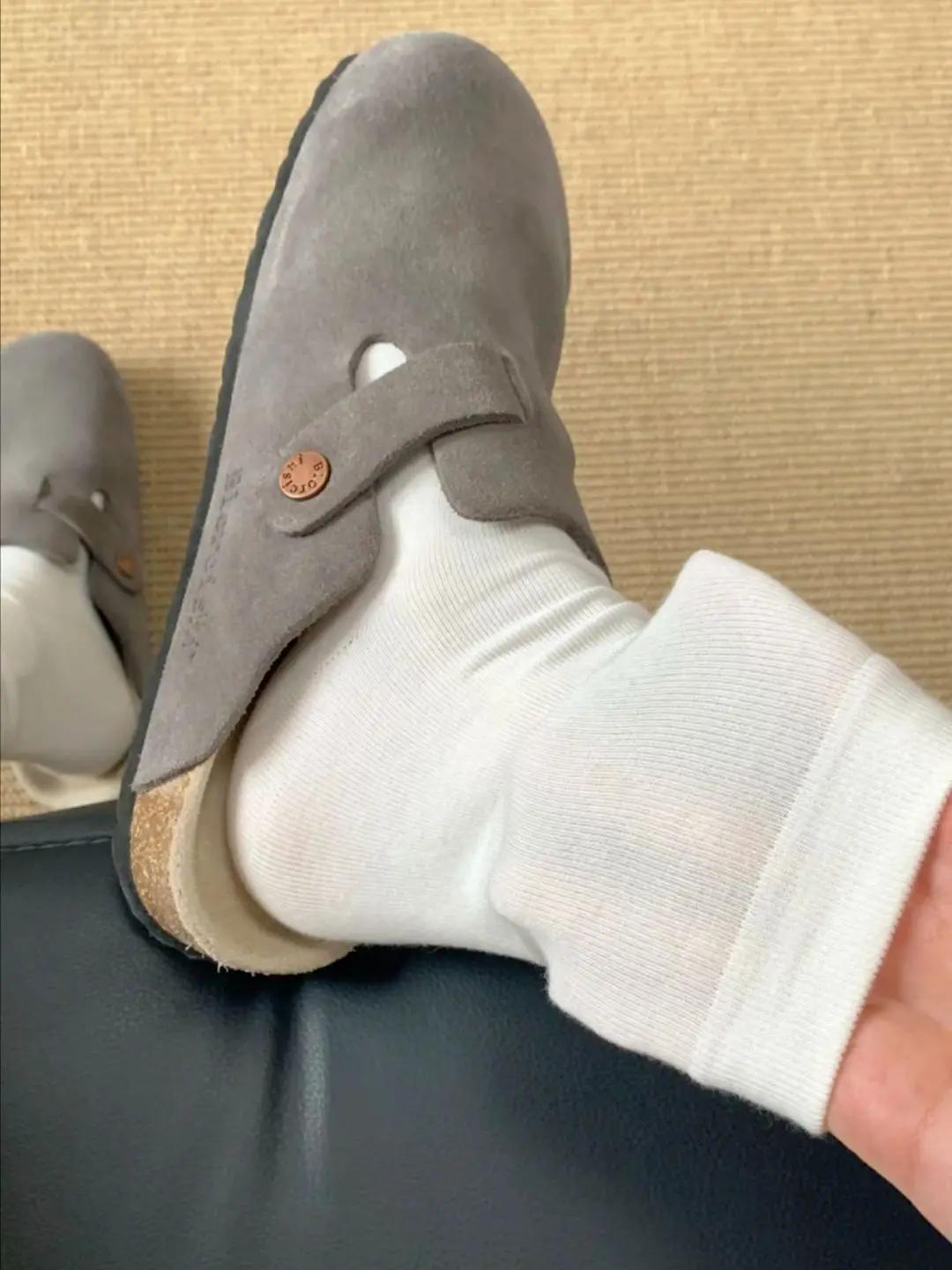 纯棉抑菌透气防臭夏凉袜女男同款黑白灰