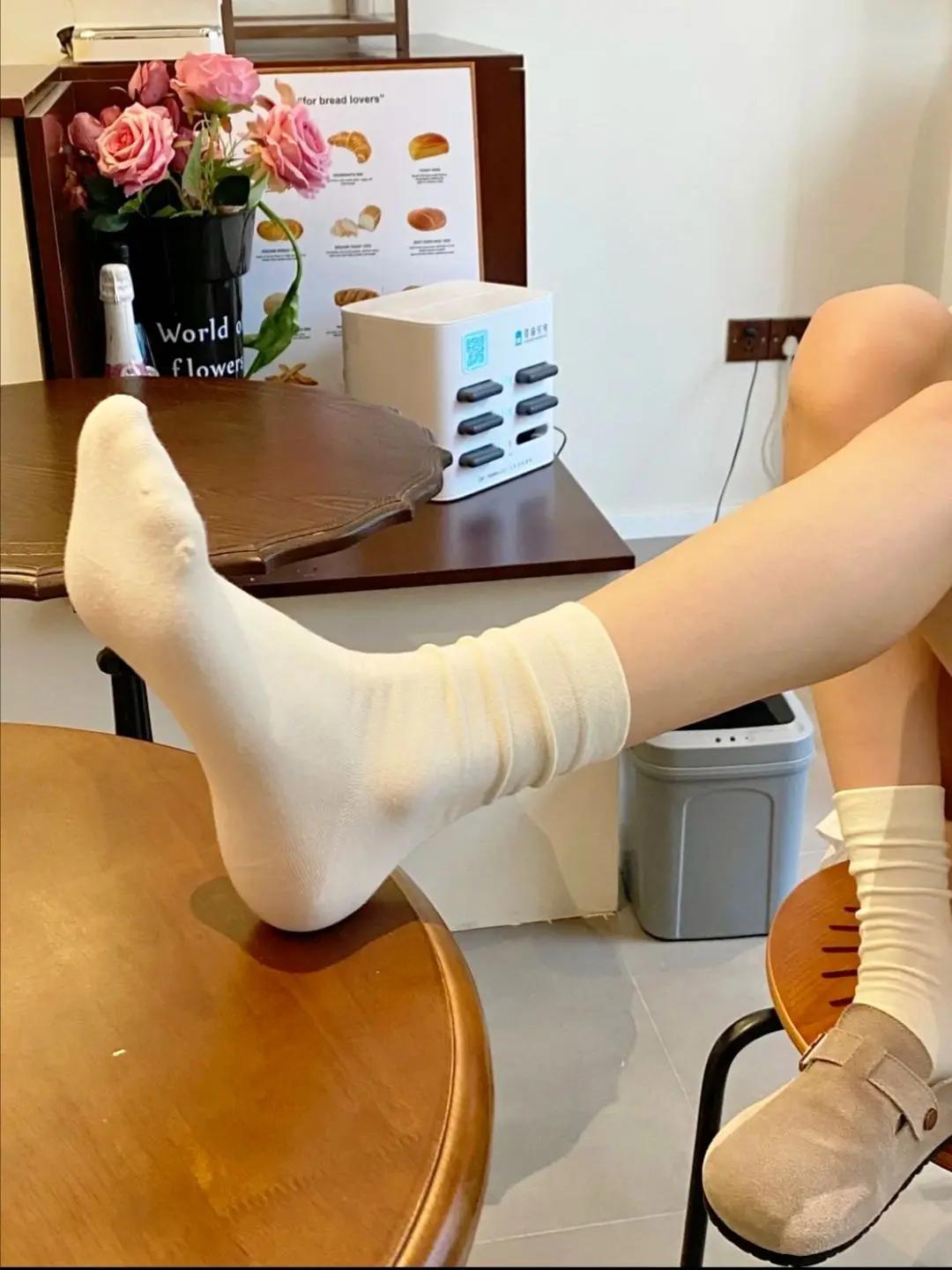 纯棉抑菌透气防臭夏凉袜女男同款黑白灰