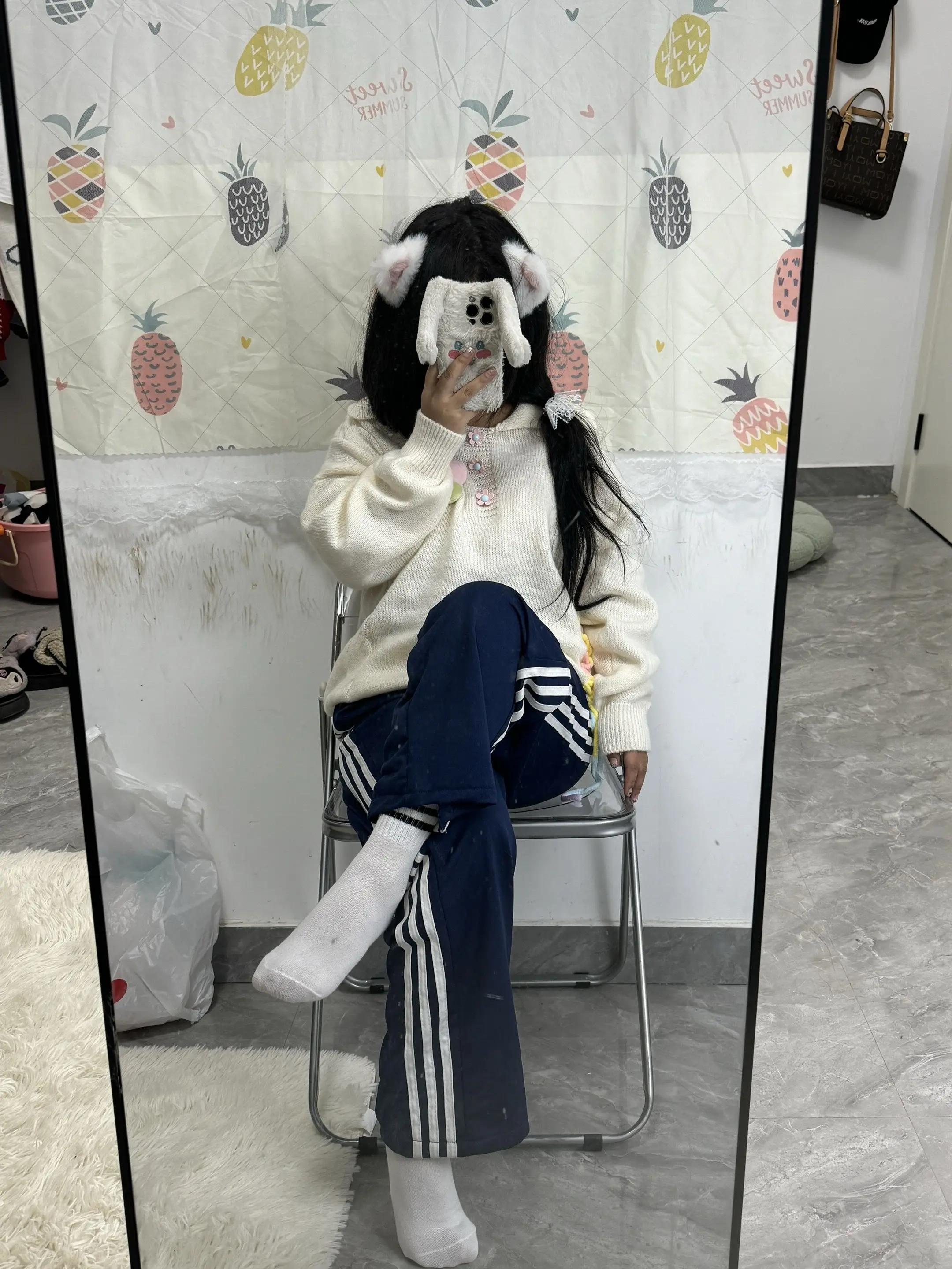 镜前不露脚 袜式穿搭